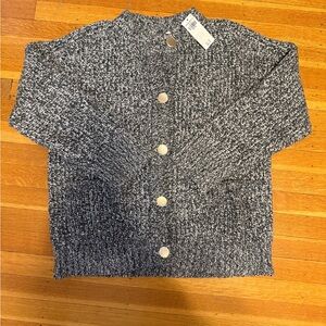 Abercrombie & Fitch Black and White Knit Sweater